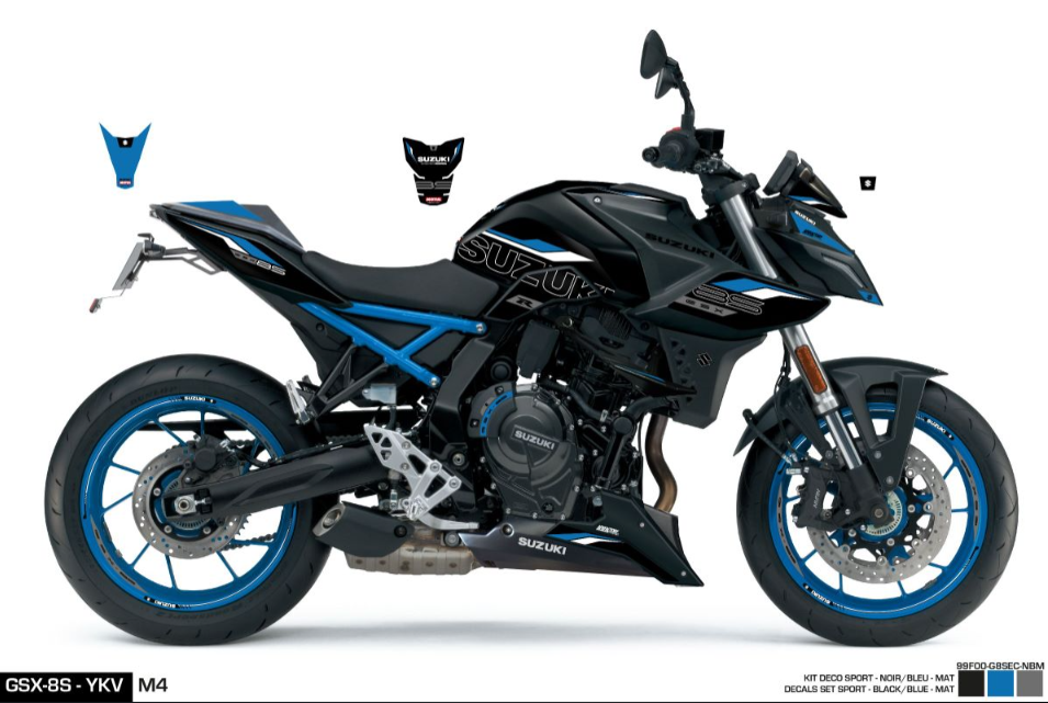 SET Adesivi GSX-8S Sport per Nero/Blu M4