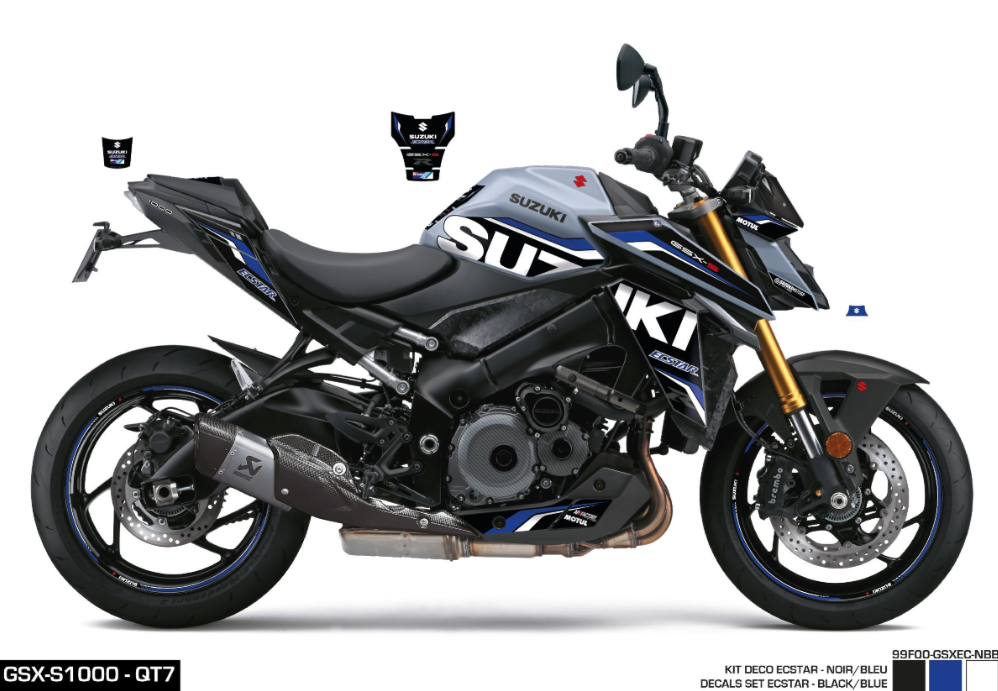 Kit Adesivi Ecstar Black Blue GSX-S1000