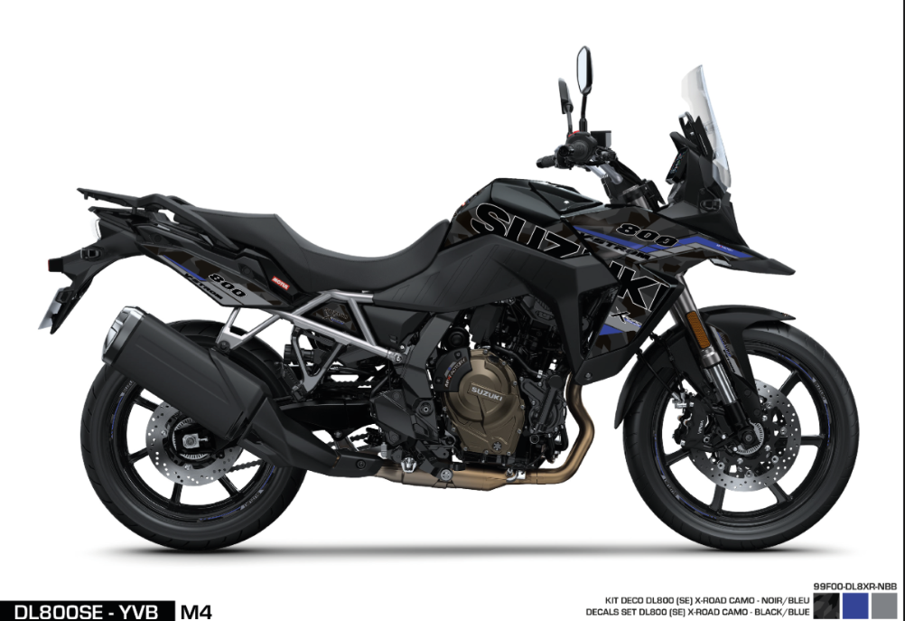 Kit adesivi DL800SE - X-Road - Black / Blue