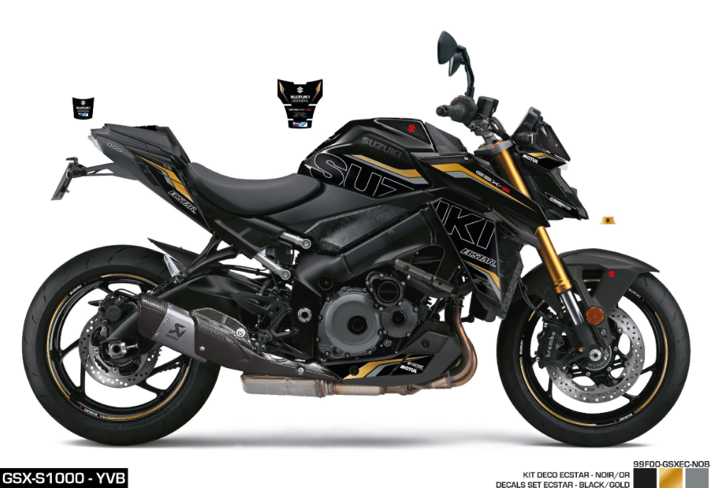 Kit Adesivi Ecstar Black Gold GSX-S1000