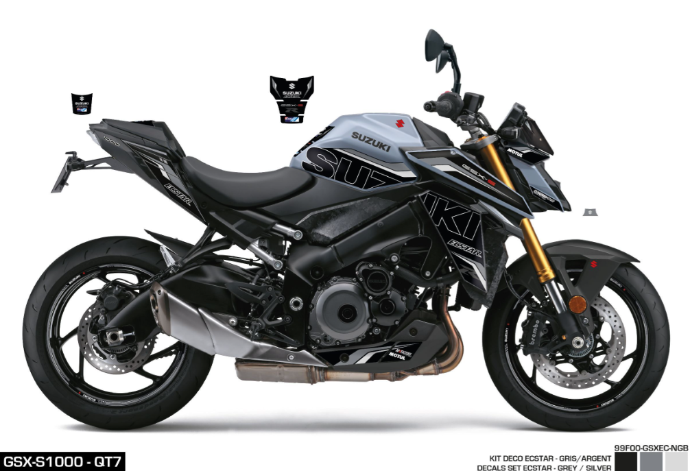 Kit Adesivi Ecstar Black Gray GSX-S1000