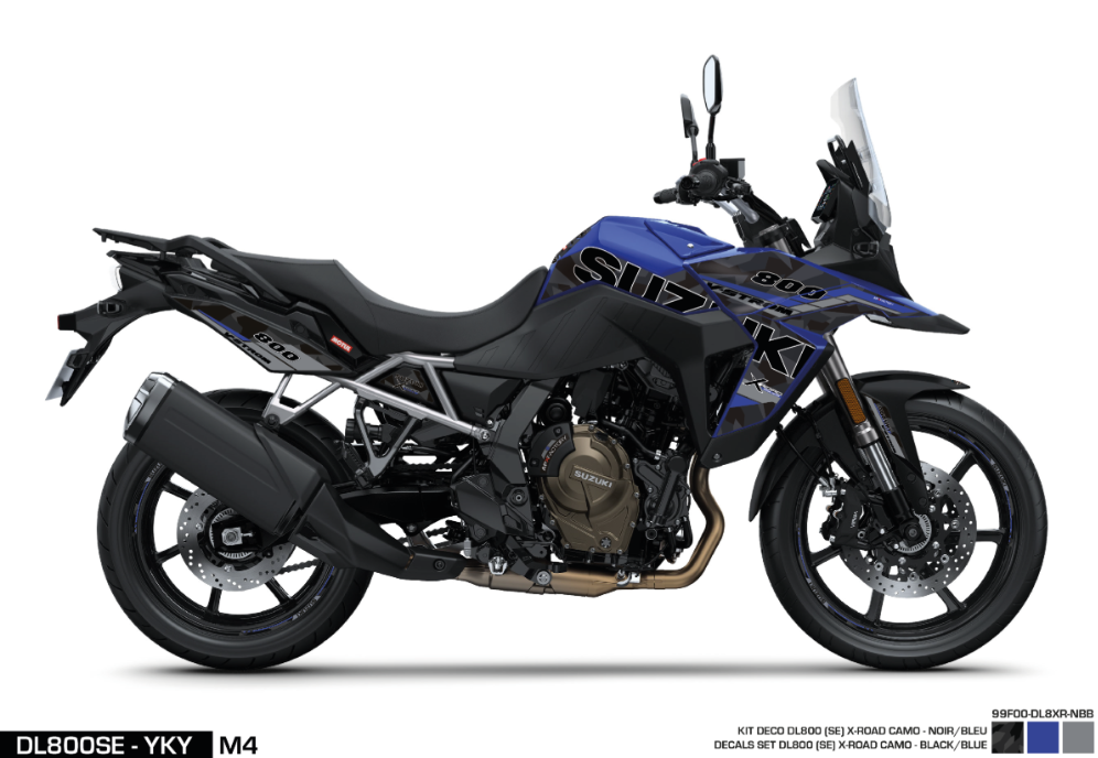 Kit adesivi DL800SE - X-Road - Black / Blue