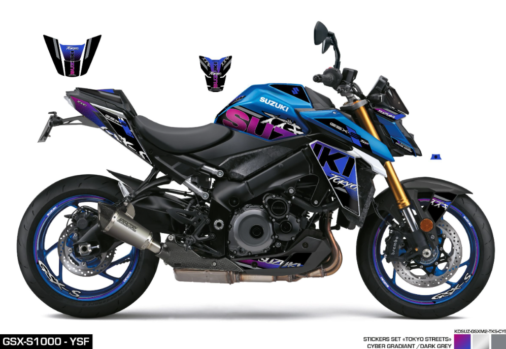 Kit Adesivi Tokyo Streets Cyber GSX-S1000