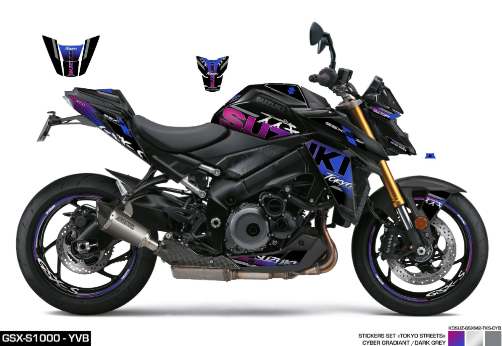 Kit Adesivi Tokyo Streets Cyber GSX-S1000