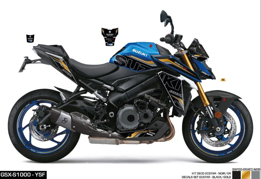 Kit Adesivi Ecstar Black Gold GSX-S1000