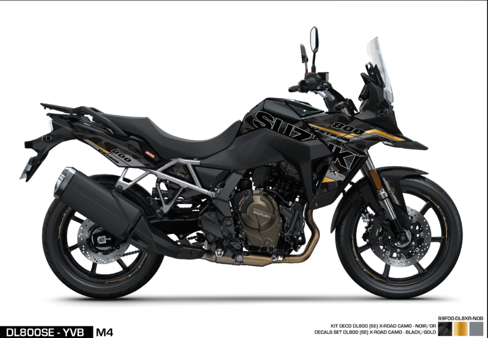 Kit adesivi DL800SE - X-Road - Black / Gold