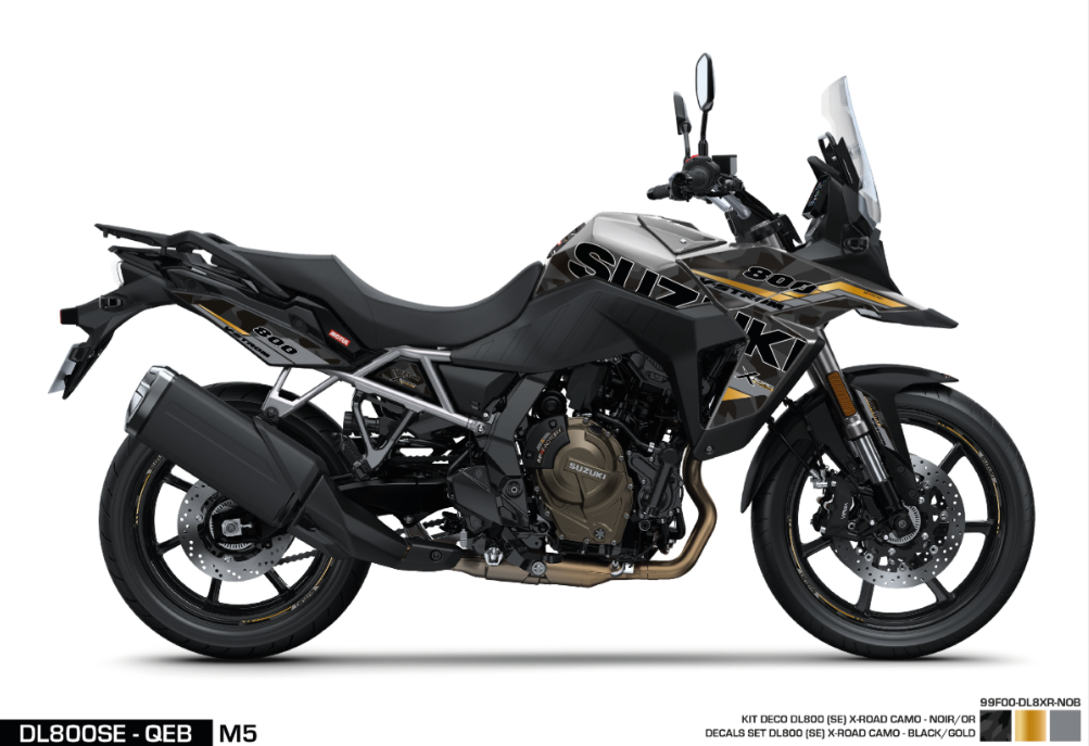 Kit adesivi DL800SE - X-Road - Black / Gold