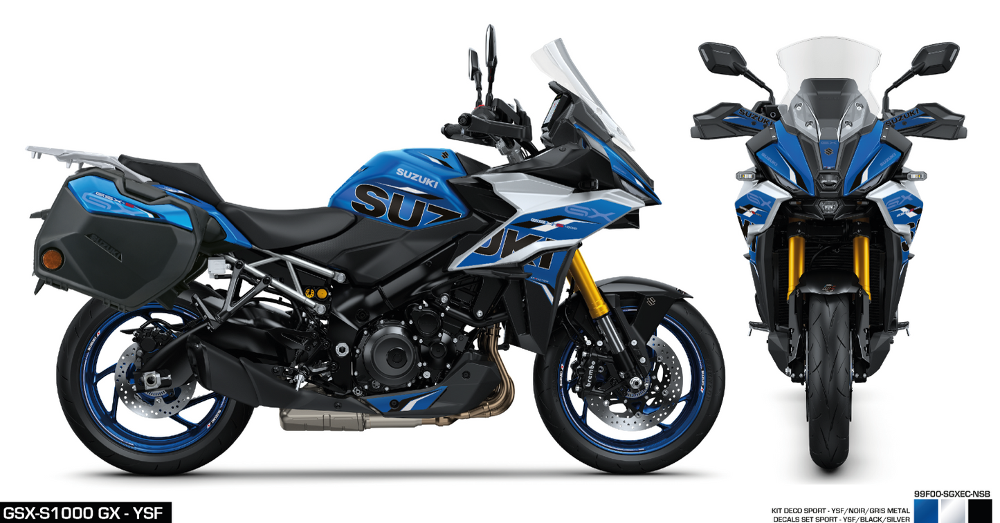 Kit Adesivi Sport per Suzuki GX 1000 BLU