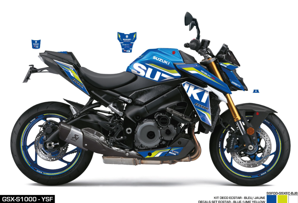 Kit Adesivi Team Suzuki Ecstar Blu/Yellow GSX-S1000 YSF