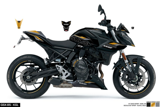 SET Adesivi GSX-8S Sport Nero/oro