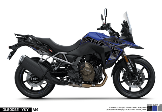 Kit adesivi DL800SE - X-Road - Black / Blue