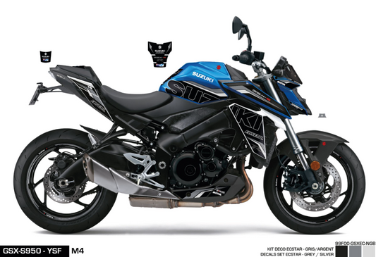 Kit Adesivi Ecstar Black Gray GSX-S1000