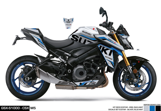 Kit Adesivi Ecstar GSX-S1000 M5 Argento (CSX)