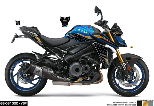 Kit Adesivi Ecstar Black Gold GSX-S1000