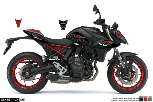 SET Adesivi GSX-8S Sport per Nero/Rosso M5 4UX