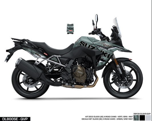 Kit adesivi DL800SE QVP - X-Road - Green