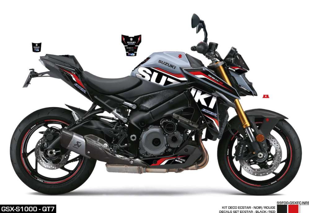 Kit Adesivi Ecstar Black GSX-S1000